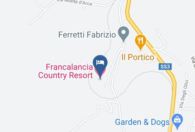 Francalancia Country Resort Map