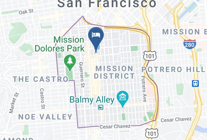 San Francisco - Frances Hotel Maps