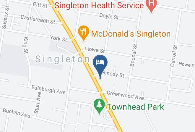 Singleton - Francis Phillip Motor Inn Maps