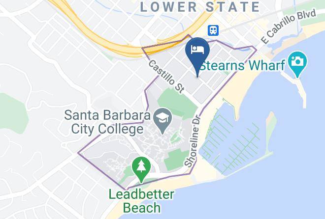 Santa Barbara - Franciscan Inn & Suites Maps
