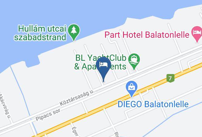 Balatonlelle - Francoise Hotel Maps