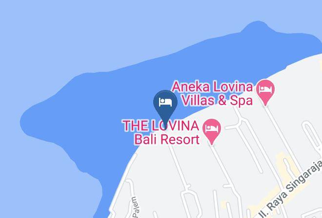 Buleleng Regency - Frangipani Beach Hotel Maps