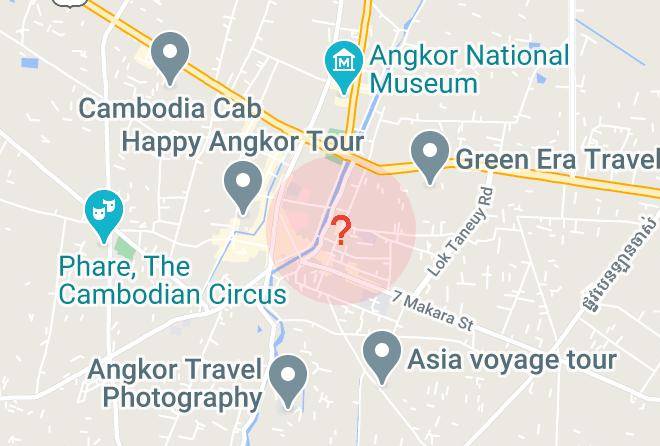 Frangipani Living Arts Hotel Karte - Siem Reap - Siem Reab Town