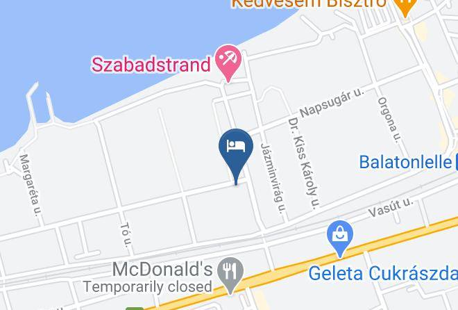Balatonlelle - Franko Csaladi Panzio Maps
