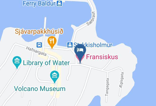 Stykkisholmur - Fransiskus Hotel Maps