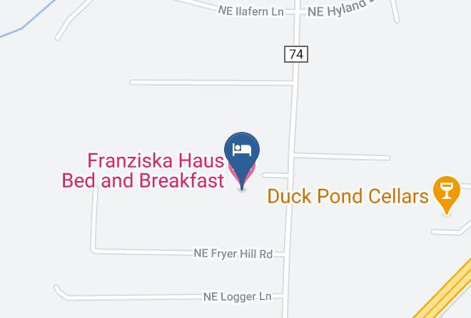 Yamhill - Franziska Haus Bed And Breakfast Maps