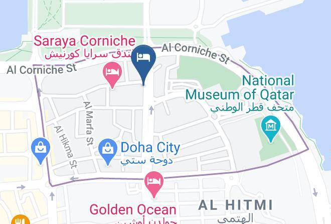 Fraser Suites Doha Map
