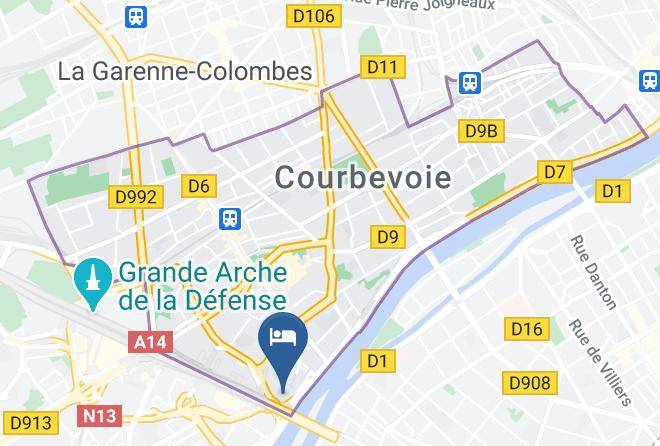 Hauts De Seine - Fraser Suites Harmonie Paris La Defense Maps