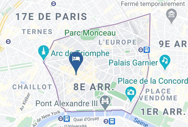 Paris - Fraser Suites Le Claridge Champs Elysees Maps