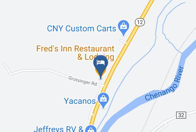 Chenango - Fred's Inn Restaurant & Lodging Maps