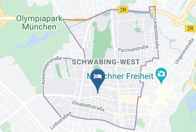 Munich District - Frederics Munchen City Schwabing Maps