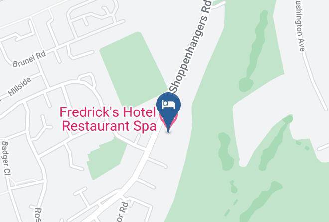 Fredrick's Hotel Restaurant Spa Map