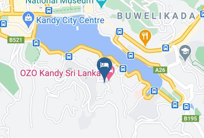 Kandy - Hotel Mango Garden Maps