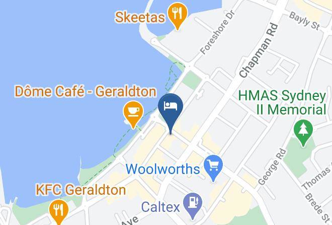 Greater Geraldton - Freemasons Hotel Maps