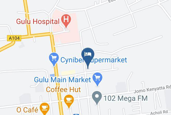 Gulu Municipality - Freezone Hotel Maps