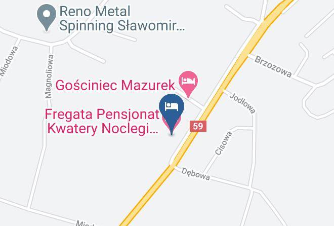 Fregata Pensjonat Kwatery Noclegi Pokoje Goscinne Map