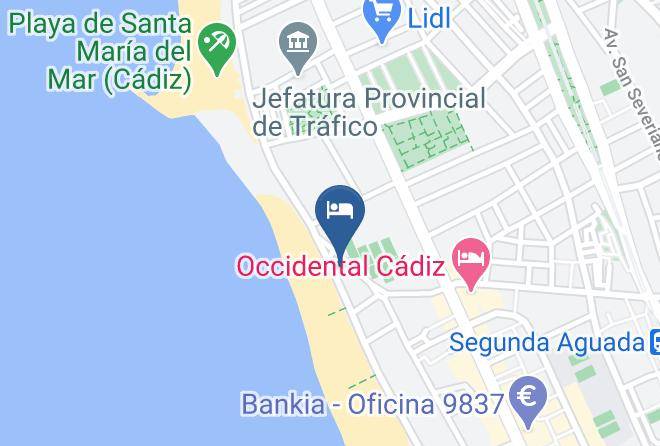 Cadiz - Frente Playa Victoria Puesta Sol Maps