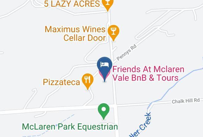 Friends At Mclaren Vale Bnb & Tours Map