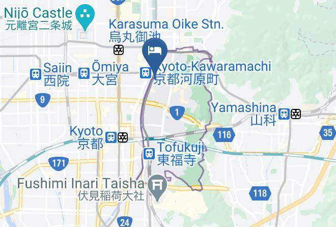 Kyoto City Higashiyama Ward - Friends Kyo Maps