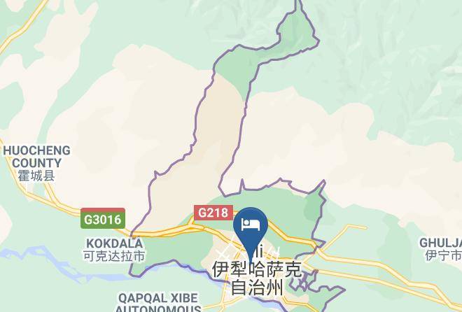 Ili Kazak Aut Prefecture - Friendship Hotel Maps