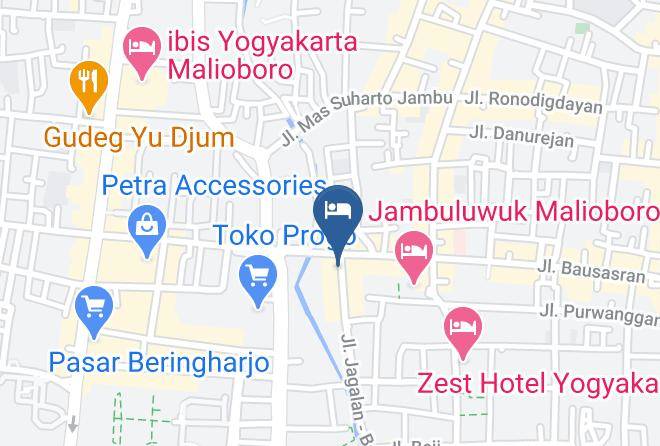 Kota Yogyakarta - Front One Cabin Malioboro Jogja Maps