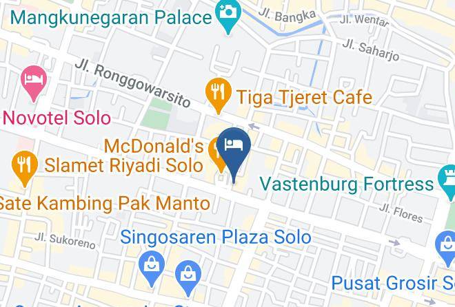 Surakarta - Front One Cabin Slamet Riyadi Maps