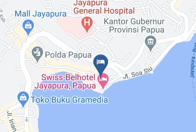 Kota Jayapura - Front One Hotel Jayapura Maps
