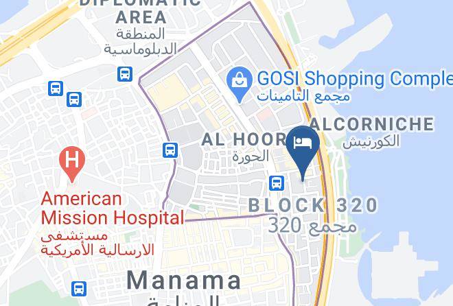 Manama - Frsan Hotel Maps