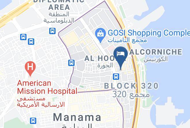 Manama - Frsan Palace Hotel Maps