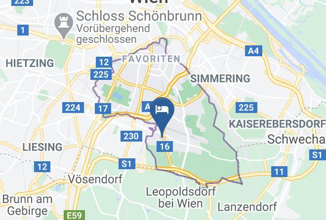 Vienna Favoriten - Fruhstuckspension Alexandra Kasper Maps