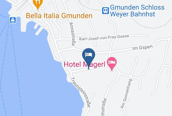 Gmunden - Privatzimmer Horsmeijer Maps