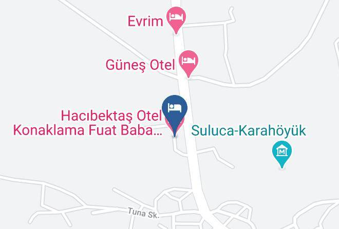 Hacibektas - Fuat Baba Otel Pansiyon Maps