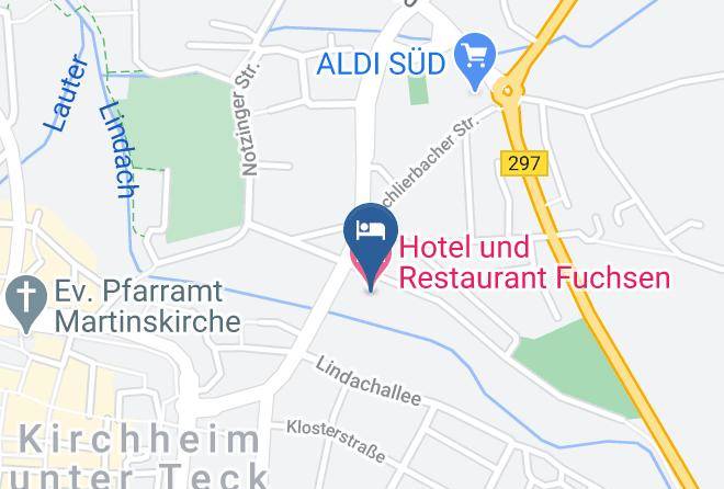 Esslingen - Hotel Und Restaurant Fuchsen Kg Maps