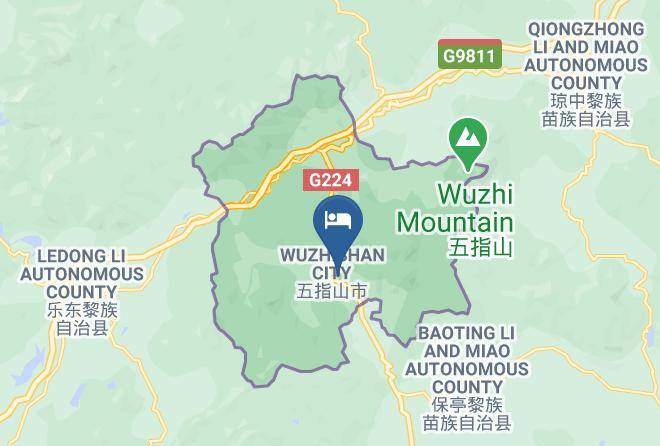 Wuzhishan - Fudelai Hotel Maps