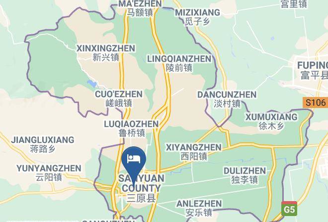 Xianyang - Fuding International Hotel Maps