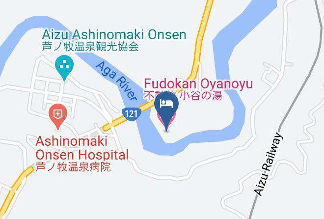 Aizuwakamatsu City - Fudokan Oyanoyu Maps