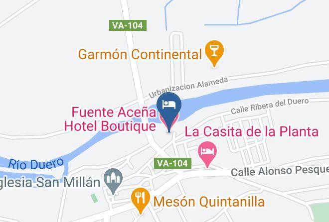 Valladolid - Fuente Acena Hotel Boutique Maps