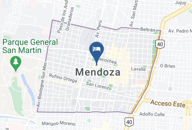 Mendoza - Fuente Mayor Hotel Ciudad Mendoza Maps