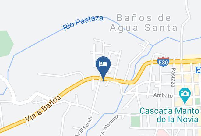 Banos De Agua Santa - Fuentes Del Volcan Maps