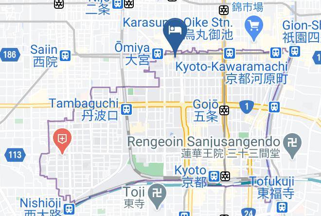 Fugastay Shijo Omiya Map