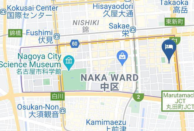 Nagoya City Naka Ward - Fuji Park Hotel Annex Maps