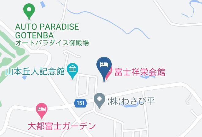 Oyama Townsunto District - Fuji Shoei Kaikan Maps