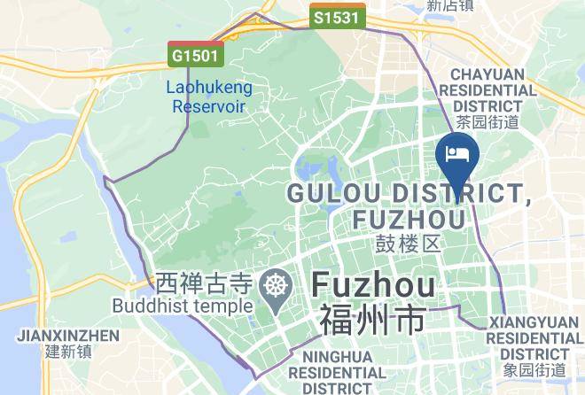 Fuzhou - Fujian Province Hotspring Hotel Maps