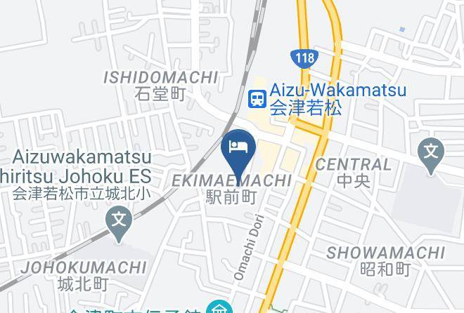 Aizuwakamatsu City - Fujimi Ryokan Aizu Wakamatsu Maps