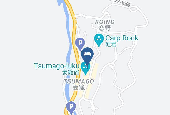 Nagiso Townkiso District - Fujioto Ryokan Tsumago Maps