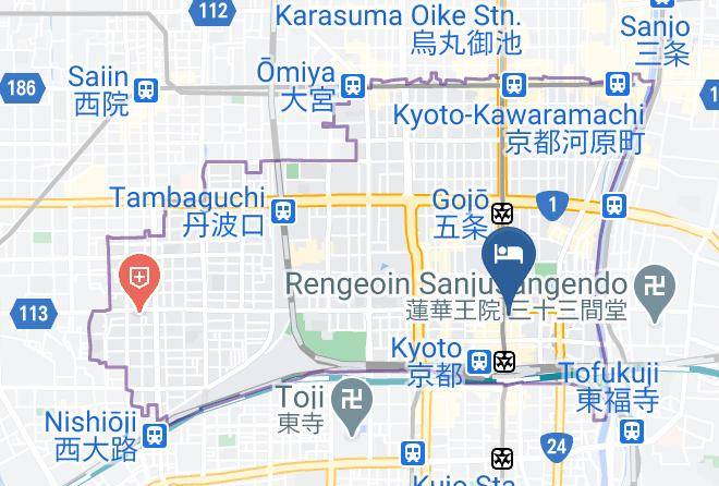 Kyoto City Shimogyo Ward - Fujiya Ryokan Maps