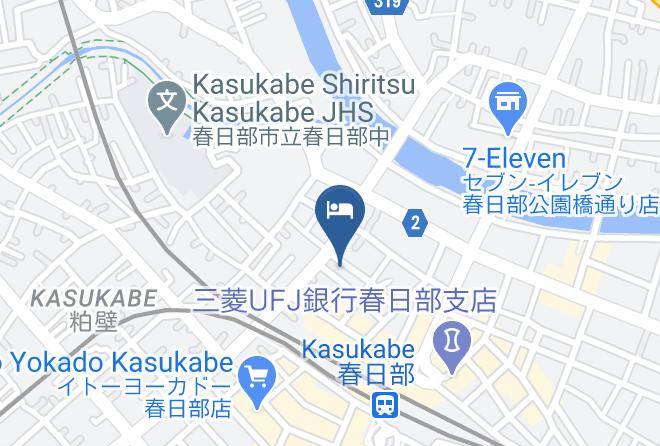 Kasukabe City - Fujiya Ryokan Maps
