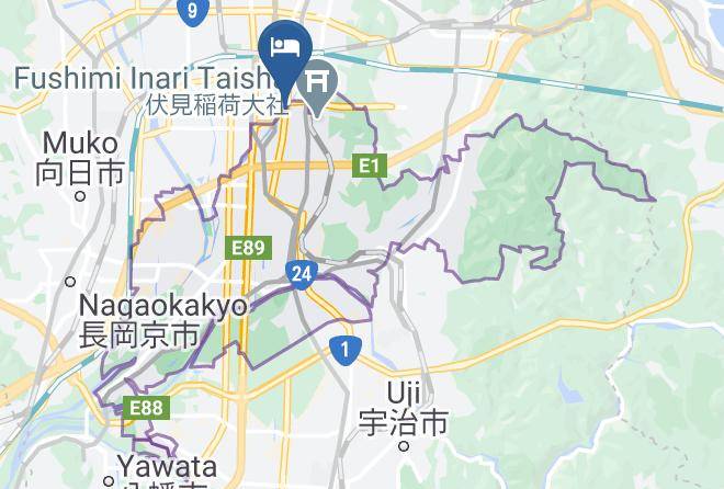 Kyoto City Fushimi Ward - Fukugiku Guest Suites & Cafe Maps