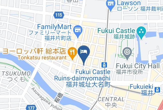 Fukui City - Fukui Palace Hotel Maps