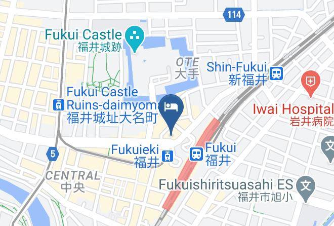 Fukui City - Fukui Plaza Hotel Maps